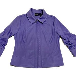 NWOT Additions by Chico - Purple Sweater with Scrunch Sleeves - Size 1 (Small)